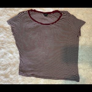Red striped top